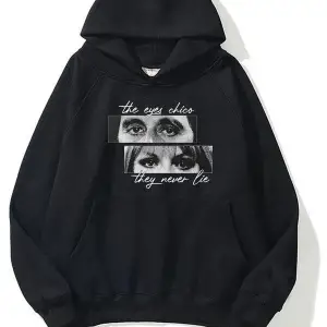 Gözler yalan söylemez oversize sweatshirt siyah