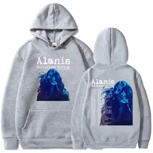 Gri Alanis Morissette Dünya Turu kıcı Grafik Sudaderas Con