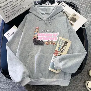 Gri kıcı genç Miko BabyMiko Hoodies Hip Hop grafik Clothin