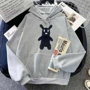 Gri kıyafetleri yağmur dünya oyunu karikatür grafik Hoodies Moletom Feminino Hip