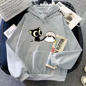 Gri Luo Xiao Hei Kedi Anime LuoXiaoHei Manga Karikatür Kawaii