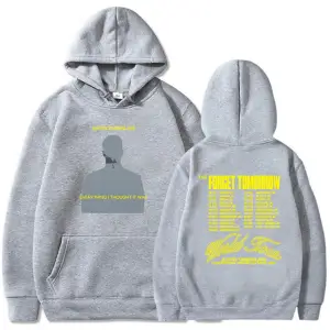 Gri Unisex Baskı justin-timberlake yarın dünya turu ağır zihinsel Sudaderas Hombre