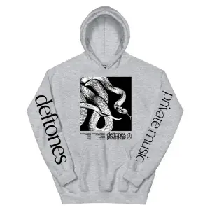 Gri Unisex Deftones Özel Müzik Kapüşonlular 2025 Albümü Grafik Baskı Sonbahar S