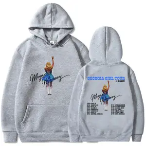 Gri Unisex Megan Moroney Georgia Kız Turu Kapüşonlular 2025 Albümü 6 Ay Sonra Sıcak Ka