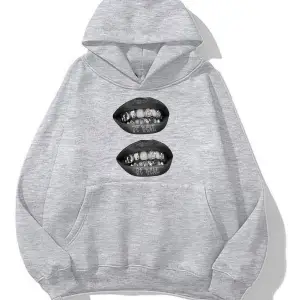Grillz oversize sweatshirt gri