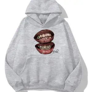 Grillz oversize sweatshirt gri