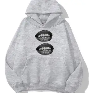 Grillz oversize sweatshirt gri