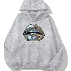 Grillz oversize sweatshirt gri