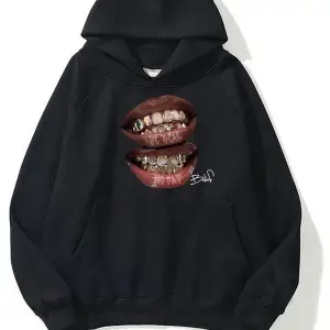 Grillz oversize sweatshirt gri