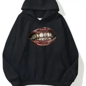 Grillz oversize sweatshirt gri