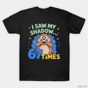 Groundhog Day Komik 67 Meme T-shirt Erkekler Kadınlar Için % 100% Pamuk T Shirt Kısa Kollu Üs