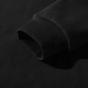 Grunge Punk Skull & Letter Graphic Sweatshirt Siyah