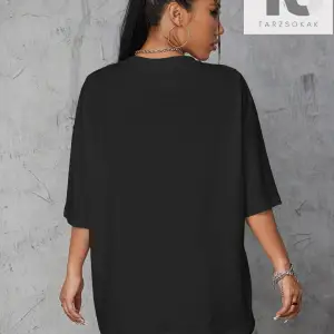 Güneş ve Ay Desenli Düşük Omuz Oversize Tişört