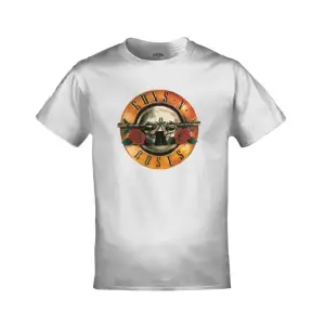 Guns N Roses Logo Baskılı Unisex Ekru Renk