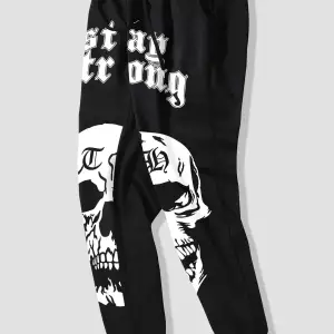 Guys Letter Skull Graphic Drawstring Waist Eşofman Altı