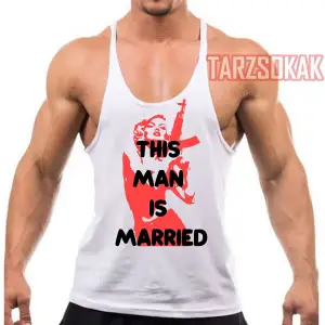 Gym Tank Top Fitness Sporcu Atleti BU ADAM EVLİ