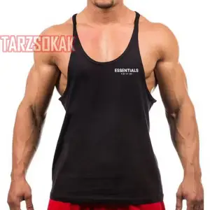 Gym Tank Top Fitness Sporcu Atleti ESSENTILAS 303