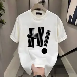 H! Baskılı Beyaz Erkek