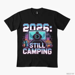 Hala Kamp Yapıyor Bir Yıllık Oyun Meme T-shirt Erkekler Kadınlar Için % 100% Pamuk T Shirt Kı