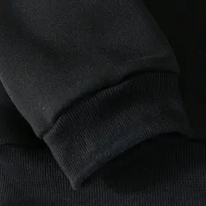 Halloween Letter Graphic Lined Sweatshirt Siyah