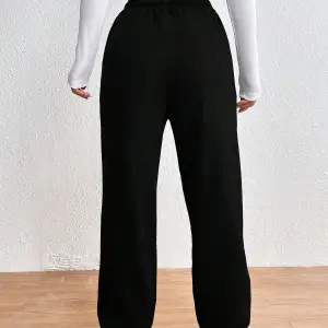 Halloween Skeleton Hand & Letter Graphic Drawstring Waist 4 Mevsim Eşofman