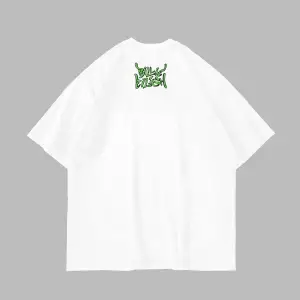 Happier Than Ever Baskılı Oversize Unisex Beyaz