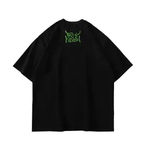 Happier Than Ever Baskılı Oversize Unisex Beyaz