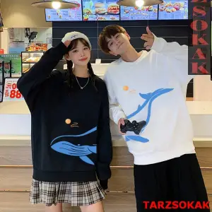 Harajuku Style Çift Sevgili Kombinleri Couple Clothing Yeni Sezon KOD:89