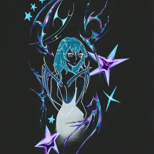 Harfli Grafik Düşük Omuz Oversize Tişört