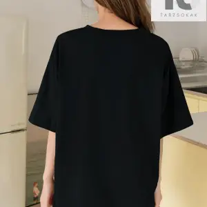 Harfli Grafik Düşük Omuz Oversize Tişört