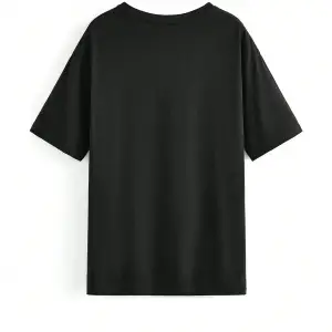 Harfli Grafik Düşük Omuz Oversize Tişört