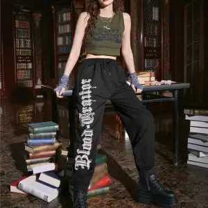 Harry Potter | Letter Graphic Drawstring Waist 4 Mevsim Eşofman