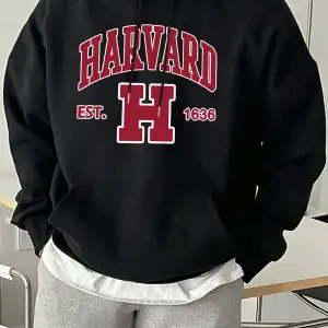 Harvard Est. 1636 Baskılı Spor Rahat Hoody Erkekler Sokak Polar Tişörtü Rahat Bol Giysiler Vi
