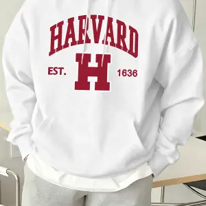Harvard Est. 1636 Baskılı Spor Rahat Hoody Erkekler Sokak Polar Tişörtü Rahat Bol Giysiler Vi
