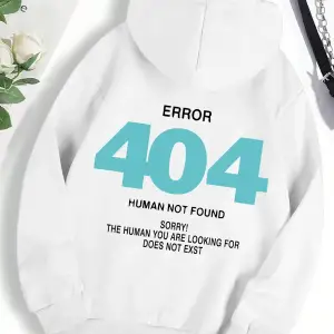 Hata 404 İnsan Bulunmaz Üzgünüm! Kadın Kapşonlu Moda S-XXL Kapüşonlular Polar Yüksek Kaliteli