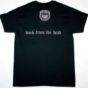 HATEBREED LOGO NEW BLACK T-SHIRT ÖN VE ARAKA BASKILI
