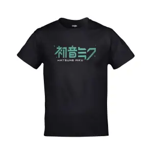 Hatsune Miku Cv01 Vocaloid Ön Arka Baskılı Unisex Siyah