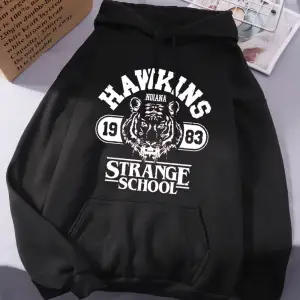 Hawkins Strange School 1983 Baskılı Kapüşonlu Üstler Kadınlar İçin Kışlık Polar Sıcak Sweatsh