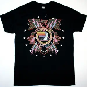 HAWKWIND DOREMI FASOL LATIDO NEW BLACK T-SHIRT ÖN BASKILI