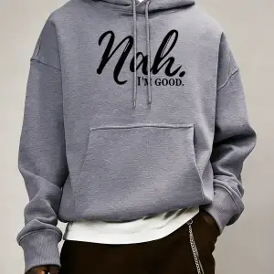 Hayır. IM Good Pattern Erkekler İçin Her Şeyle Uyumlu Kapüşonlu Üst Sonbahar Günlük Üst Giyi