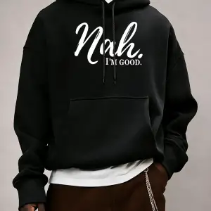 Hayır. IM Good Pattern Erkekler İçin Her Şeyle Uyumlu Kapüşonlu Üst Sonbahar Günlük Üst Giyi