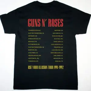 HEART PASSION WORKS TOUR NEW BLACK T SHIRT ÖN VE ARAKA BASKILI