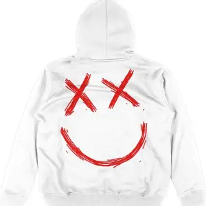 Hellboy Beyaz Oversize Unisex Kapüşonlu Sweatshirt Hoodie