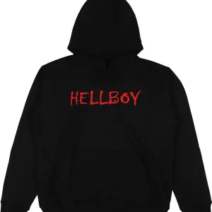 Hellboy Beyaz Oversize Unisex Kapüşonlu Sweatshirt Hoodie
