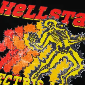 Hellstar Baskılı Siyah Oversize Unisex
