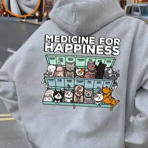 Her Gün Yavru Kedi Baskılı Kapüşonlu Üstler Kadınlar Kışlık Polar Sıcak Sweatshirtler Temel C