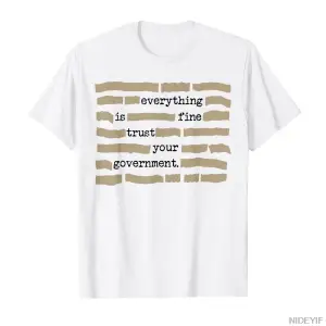 Her Şey Güzel Sizde Güveninizi Verin Komik Söz Söyleyen T-shirt Erkekler Kadınlar için %100 P