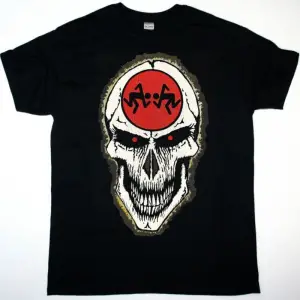 HEROES DEL SILENCIO LOGO HDS NEW BLACK T-SHIRT ÖN VE ARAKA BASKILI