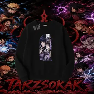 Hinata Hyuga Naruto Anime Karakteri Oversize Unisex Bisiklet Yaka Sweatshirt Beyaz