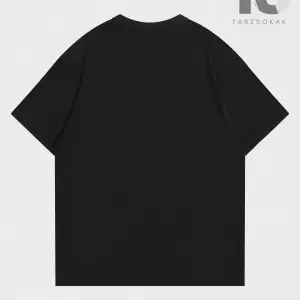 Hindistan Cevizi Ağacı ve Slogan Baskılı Erkek T-Shirt